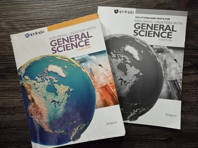 Apologia Exploring Creation w/ General Science 3rd Ed Textbook & Solutions Tests