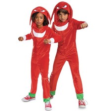 Disguise Sonic Knuckles Costume For Kids Official Sonic Movie 3 Hooded Jumpsuit