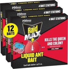 {12 Count} Raid Max Liquid Ant Bait Stations ...