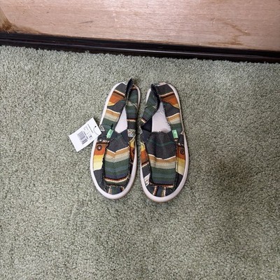 Men s new Sanuk Slip On bohemian Shoes size 7