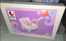 Bayer Chic 2000 Holz-Puppenwagen Stars pink Schiebehöhe 43 cm Lauflernwagen NEU