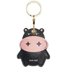 Leather Anti-Lost Keychain Accessories Case for AirTags Holder, Anti-Drop