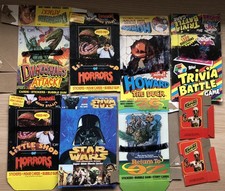 9 Empty Topps Gum Card Retail Boxes Star Wars Little Shop Horrors Oz Dinosaurs