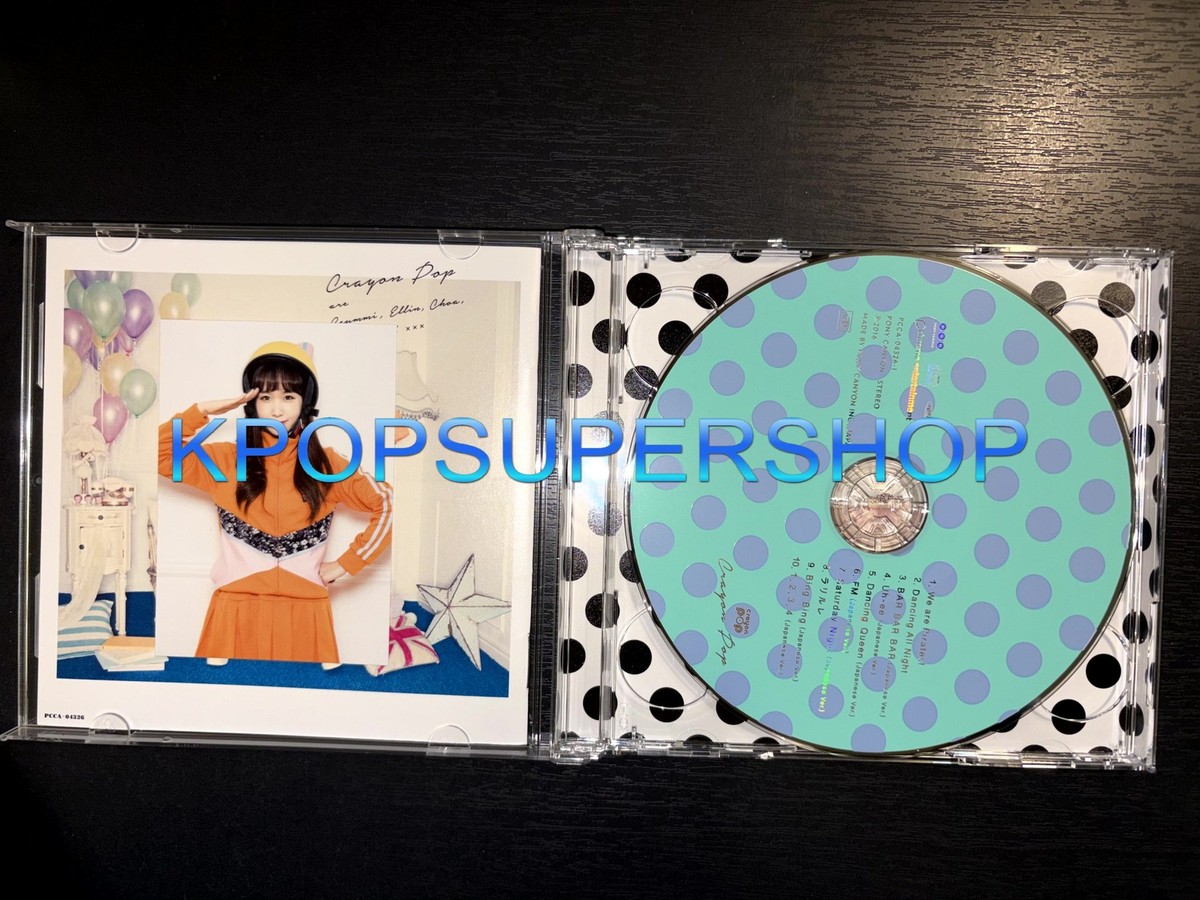 Crayon Pop 1st Japan Album Crayon Pop CD DVD Photocard Button