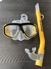 US Divers Tempered Glass Dive Goggles and Snorkel