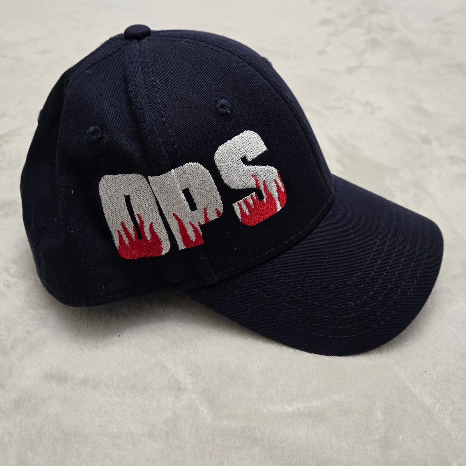 Embroidered OPS Navy Blue Baseball Cap Hat Adult Casual