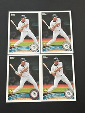 2011 Topps Mike Giancarlo Stanton Gold Cup #135 Florida Marlins LOT OF 4