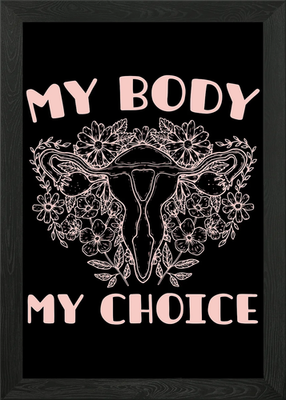 #ad Pro Abortion Framed Wall Art Poster Canvas Print Picture GBP 34.95