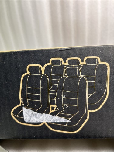 BDK CarXS PolyPro Car Seat Covers Full Set in Solid Black Front and Rear Split - Picture 6 of 15