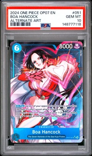 Boa Hancock PSA10 2024 One Piece Op07-500 Years In The Future Alternate Art #051