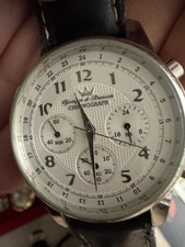 Montre Chronographe Homme Yonger & Bresson Mode Vintage Watch 2000 Métal  Quartz