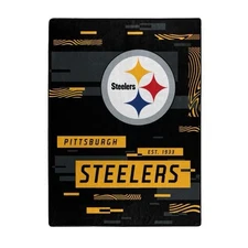 Pittsburgh Steelers NFL 60" x 80" Plush Throw Blanket, Soft & Warm