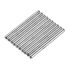 10pcs 2mmx25mm Albero per Giocattoli Asta Tonda Assi Albero di Trasmissione Albero in Ferro, Argento