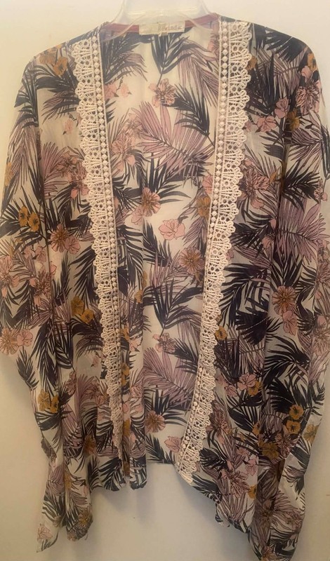 Rewind Women's Duster Sweater Open Front Cardigan Multicolored Size XL
