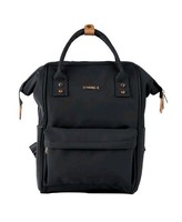 BabaBing! Mani Backpack baby Changing Bag With Bottle Holder & Mat - Black NEW