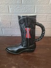 Anheuser-Busch CS347 Cowboy Boot Stein II Black 1997 Budweiser w/ Original Box — photo 8