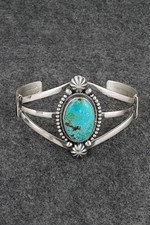 Turquoise Sterling Silver Bracelet - Darrin Livingston Turquoise Sterling Silver Bracelet - Darrin Livingston