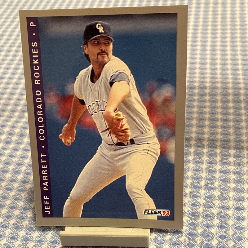 Fleer 1993 Jeff Parrett Colorado Rockies #F-39 MLB Baseball Card Base Set