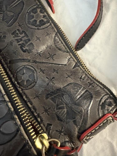 Dooney And Bourke Disney Embossed Leather Cross Body Bag Star Wars Dark Side - Picture 4 of 9