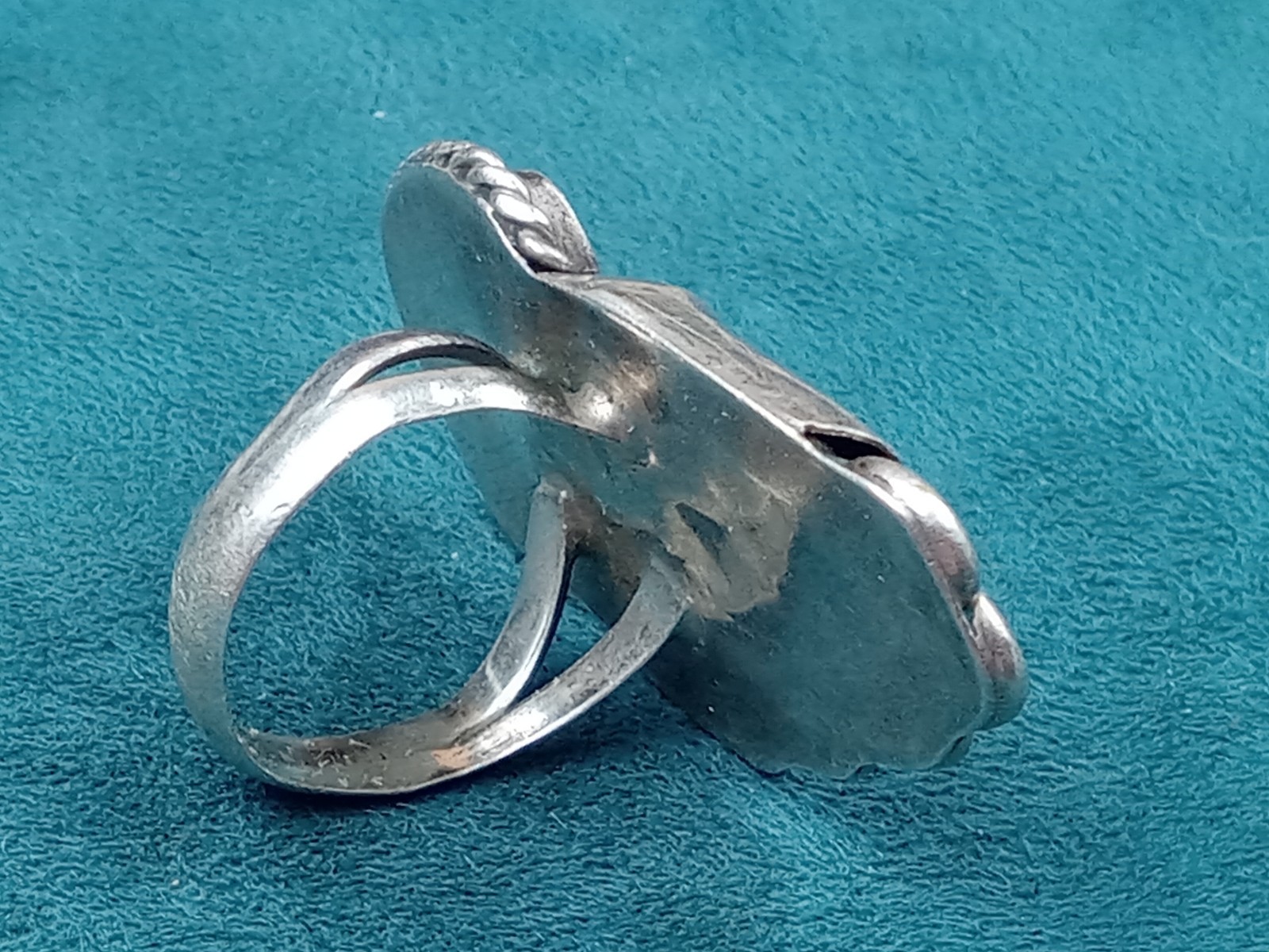 Sterling Unique Silver Artisan Native American Ri… - image 3