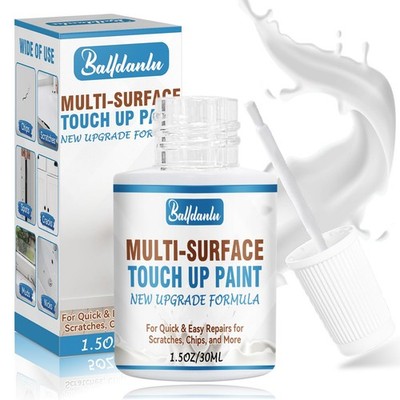 White Touch Up Paint, Furniture Cabinets Wall PaintPen, Multi-Surface Touch U...