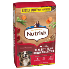 Rachael Ray Nutrish Adult Dry Dog Food Real Beef, Pea Brown Rice Recipe, 30lb.