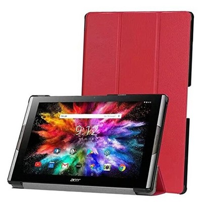 for Acer Iconia Tab 10 A3-A50 Tablet Cover, Ultra Slim Lightweight Folio Red