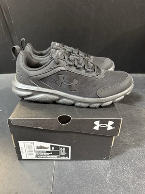 Under Armour Charged Assert 9 Women's Black Mesh Low Top Running Shoes - 8