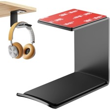 Headphone Stand Hanger,Headset Holder Mount,Aluminum Hook with Strong Adhesive