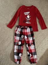 Christmas Pajamas Girls Size 4-5 Santa Coming Soon To A Chimney Near You