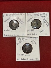 ancient roman coins lot (3) Emperor Diocletian Free Shipping