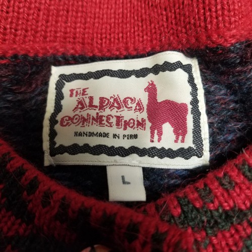 Cárdigan Suéter Geométrico Boho Perú The Alpaca Connection 100% Lana Talla L - Imagen 10 de 11