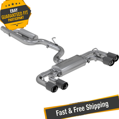 MBRP S46053CF Quad Rear Exit Catback Exhaust for 2015-2019 VW Golf R MK7/MK7.5