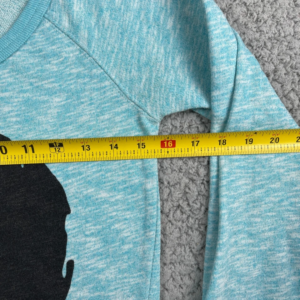 Vintage Volcom Ying Yang Sweater Womens XS Blue Cold Shoulder Stretch - Image 4 of 4