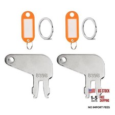2-Pack Ignition Keys, 8H5306 Master Disconnect Key for Caterpillar CAT