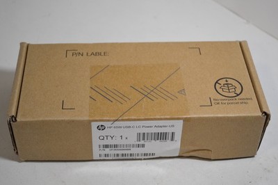 GENUINE HP 1P3K6AA#ABA AC Adapter 65 W USB-C LC Power Adapter - Black