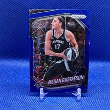 Megan Gustafson Las Vegas Aces 2024 Prizm Panini Blue Velocity Prizm #49