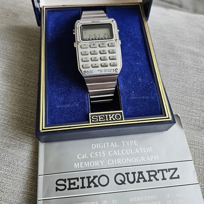 Vintage Seiko Calculator c515 watch pristine UK