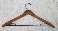 Maurice Rothschild Clothes Wooden Hanger Chicago Dept. Store Vintage Dovetailed