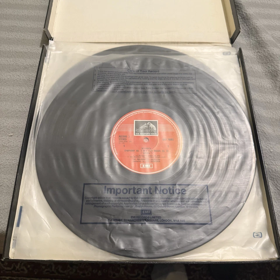 Beethoven’s Nine Symphonies, performed by the Philharmonia Orchestra Box 5x Set - Image 3 of 4