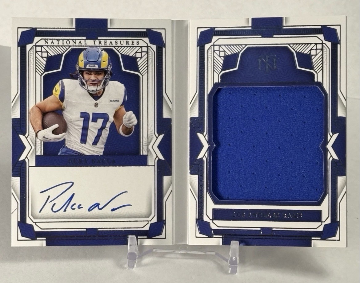 Puka Nacua 2023 National Treasures Rookie First Edition Sigs Booklet Auto /99