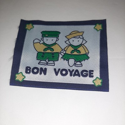 Vintage Sanrio BON VOYAGE Rare Characters Boy & Girl Woven Patch
