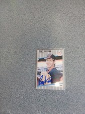 Cory Snyder Signed In Person 1989 Fleer Indians Card A19