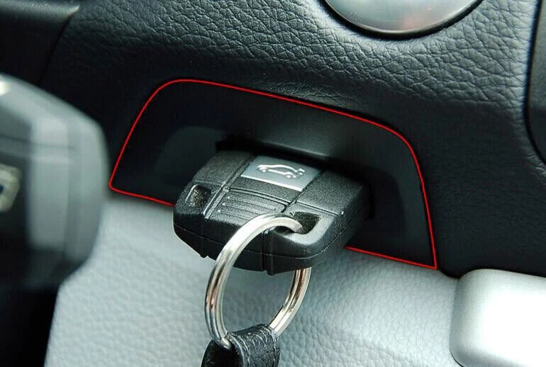 07-11 Plata Mate Para BMW Serie 1 E81 Coche Interior Motor Parada Botón Borde Foto 2 de 4