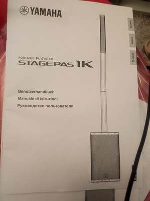 Portable PA SYSTEM (STAGEPAS) YAMAHA MUSIC SYSTEM Black with Box and Accessories