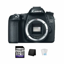 Canon EOS 70D DSLR Camera 32GB, Memory Card Wallet Screen Protectors