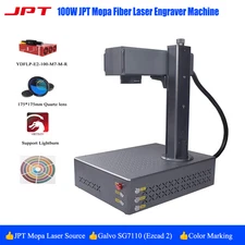 Auto Focus 100W JPT Mopa Fiber Laser Engraver Machine Marking Color