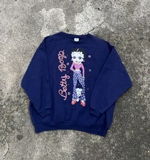 Vintage Betty Boop Sweatshirt 90s Cartoon Promo Made in USA New York XL