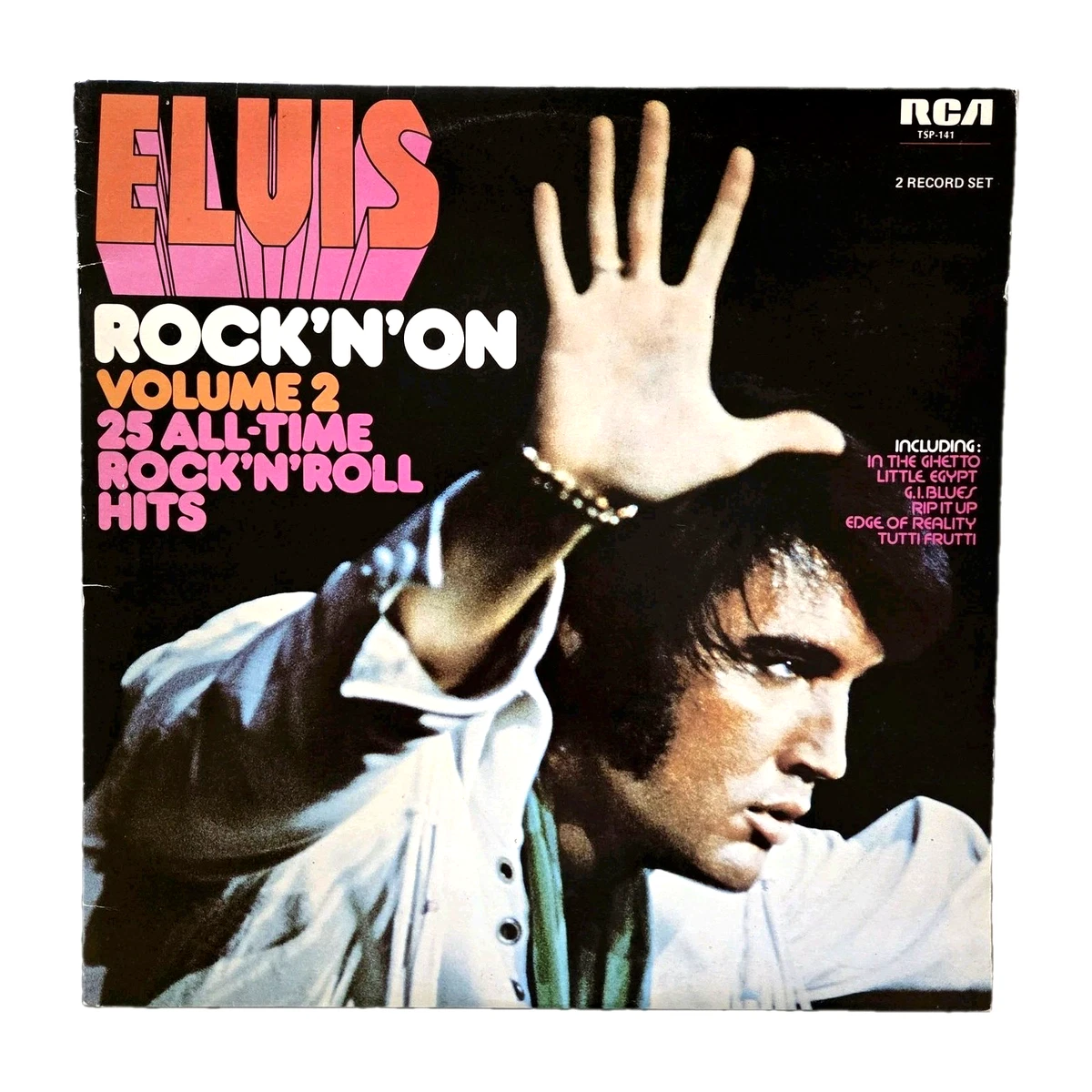 ELVIS PRESLEY "Rock 'N' On Volume 2" 1974 AUSSIE 25Tk VINYL 2LP SET (BEST OF)