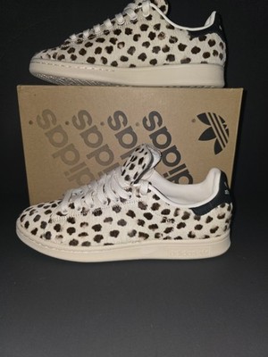 Rare New! Adidas Stan Smith Pony Hair Snow Leopard Sneakers Men's Size 6.5